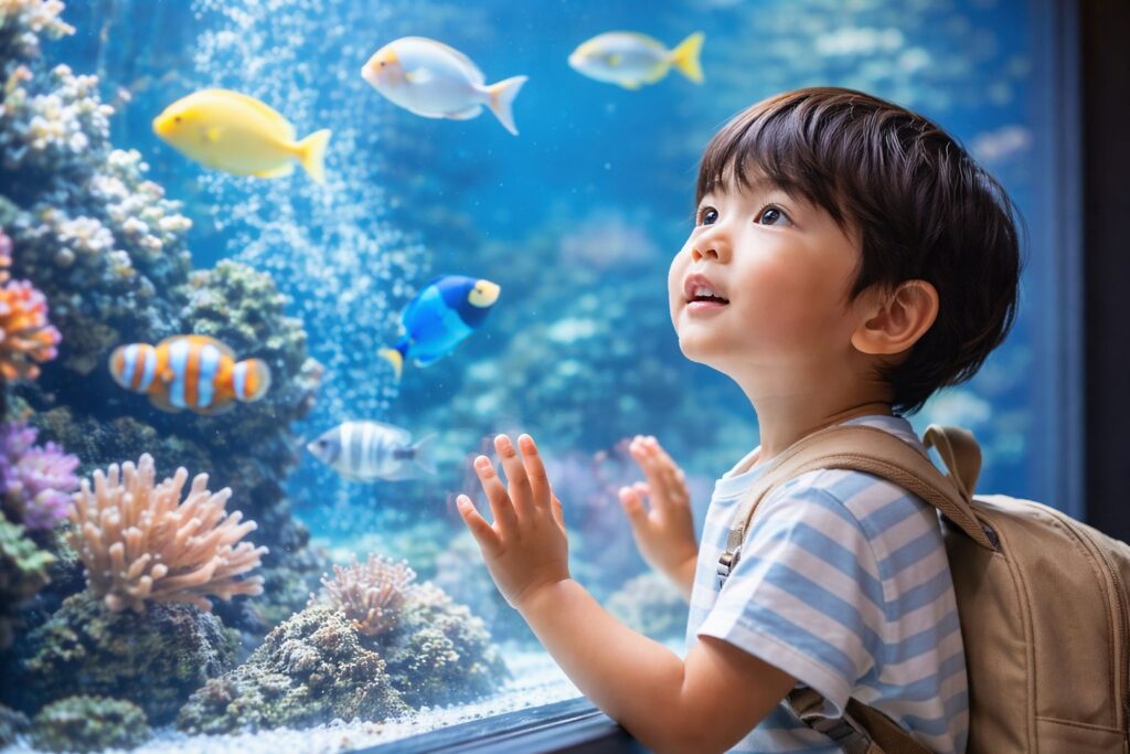 無料のおでかけ-水族館の子供