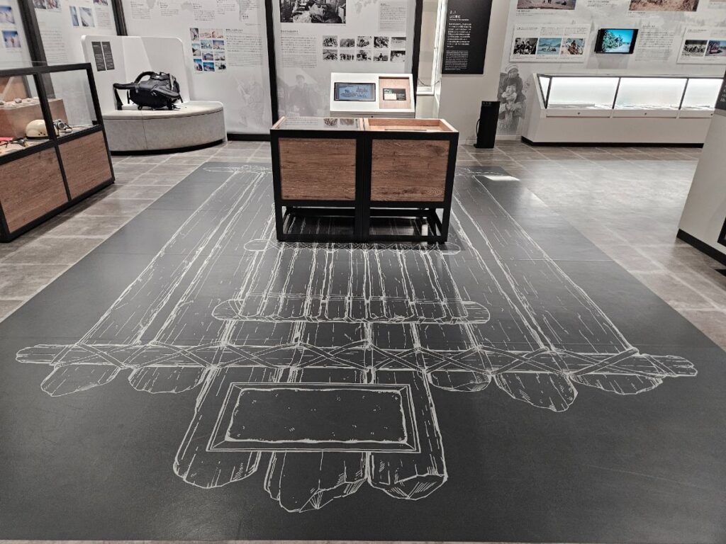 実物大のイカダ展示にびっくり!スケール感がすごい