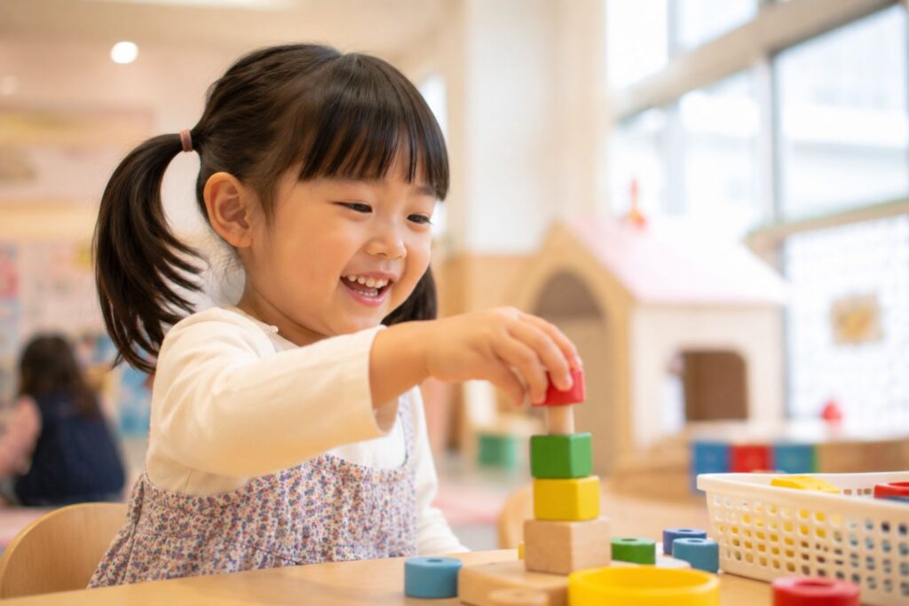 児童館で遊ぶ子供