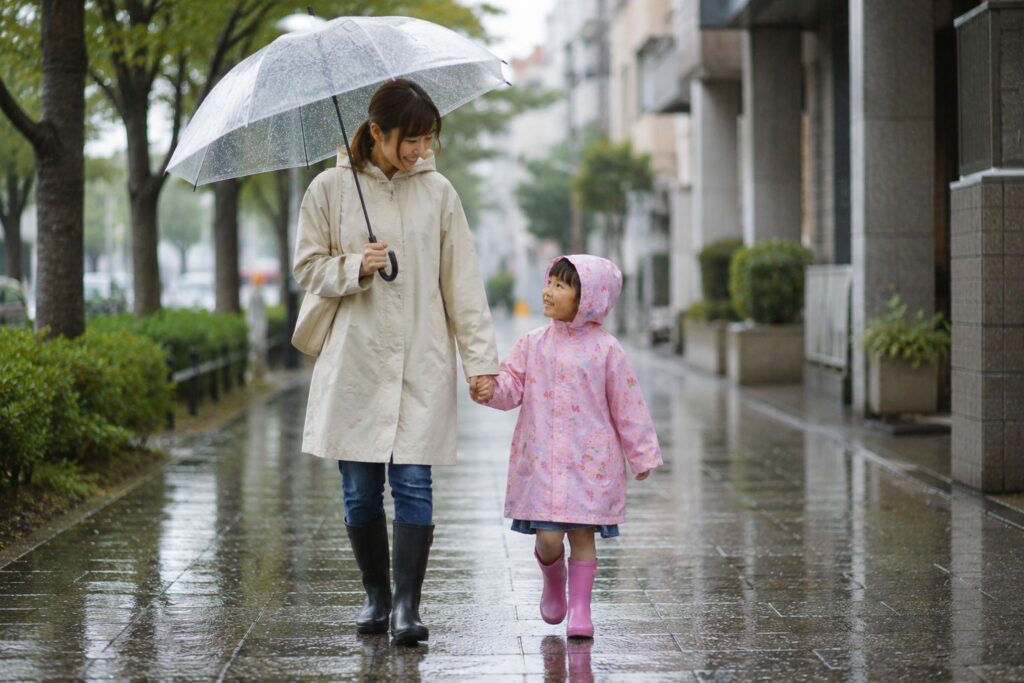 雨の日のおでかけ