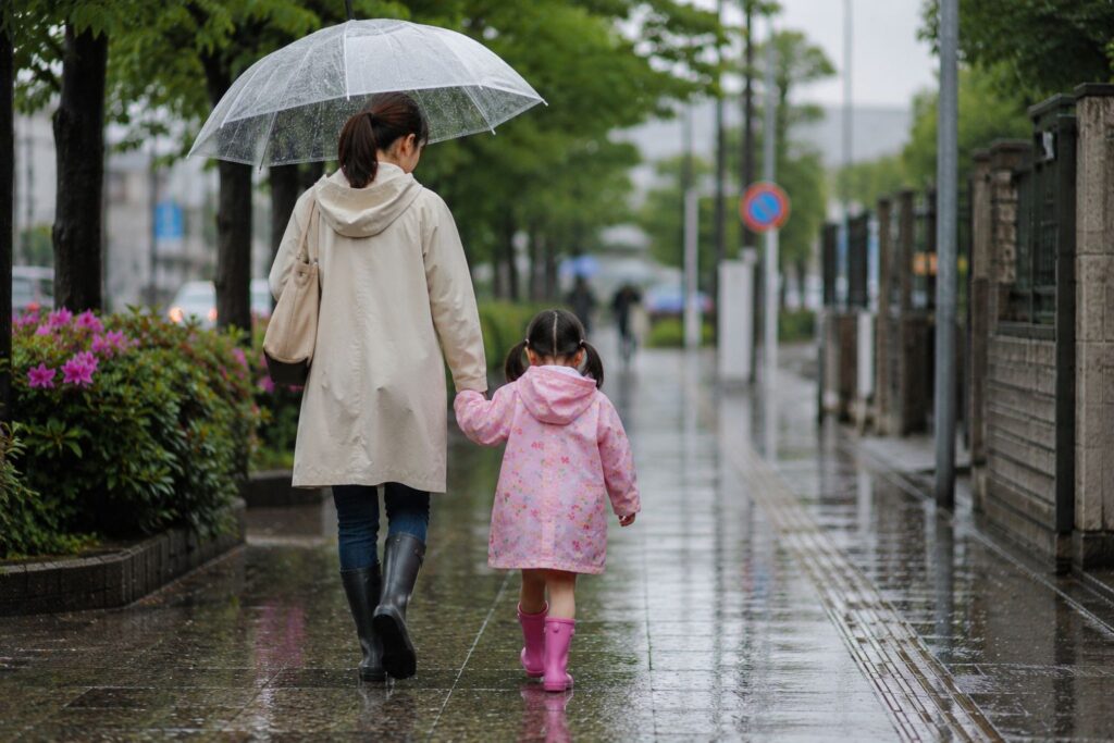 雨の日の散歩