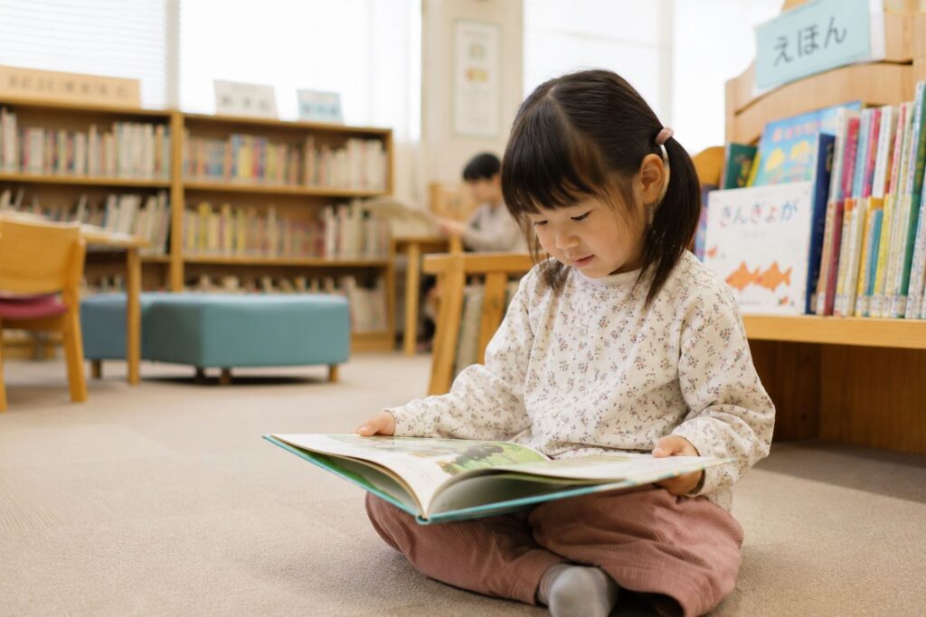 児童館で遊ぶ子供