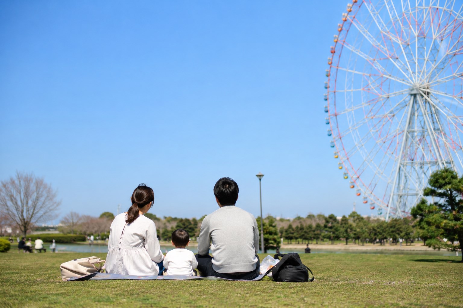 浦安で子供とおでかけする家族の街歩き