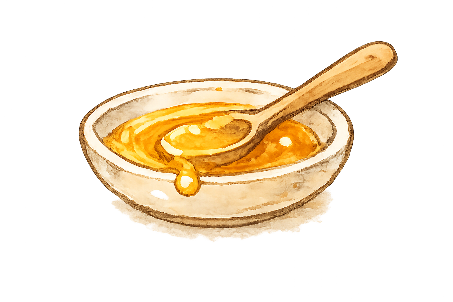 蜂蜜スプーンのイラスト